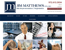 Tablet Screenshot of jimmatthewscpa.com